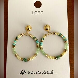 LOFT hoop earrings. - new / never worn